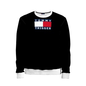 Детский свитшот 3D с принтом Tommy Hilfiger, tommy trigger в Курске, 100% полиэстер | свободная посадка, прямой крой, мягкая тканевая резинка на рукавах и понизу свитшота | tommy hilfiger   tommy trigger | одежда hilfiger