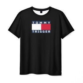 Мужская футболка 3D с принтом Tommy Hilfiger, tommy trigger в Курске, 100% полиэфир | прямой крой, круглый вырез горловины, длина до линии бедер | tommy hilfiger   tommy trigger | одежда hilfiger