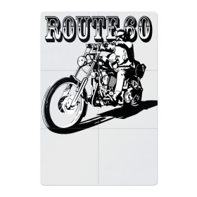 Магнитный плакат 2Х3 с принтом Трасса 60 в Курске, Полимерный материал с магнитным слоем | 6 деталей размером 9*9 см | biker | guy | headlight | man | motorcycle | route | байкер | мотоцикл | мужчина | парень | трасса | фара