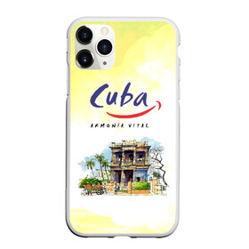 Чехол для iPhone 11 Pro Max матовый с принтом Куба в Курске, Силикон |  | cuba | карибы | куба | лето | пальмы | путешествия | солнце | туризм