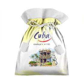 Подарочный 3D мешок с принтом Куба в Курске, 100% полиэстер | Размер: 29*39 см | cuba | карибы | куба | лето | пальмы | путешествия | солнце | туризм