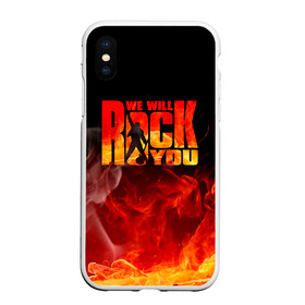 Чехол для iPhone XS Max матовый с принтом Queen - We Will Rock You в Курске, Силикон | Область печати: задняя сторона чехла, без боковых панелей | freddie mercury | paul | queen | quen | богемская рапсодия | брайан мэй | глэм | группа | джон дикон | квин | королева | куин | меркури | меркьюри | музыкант | мэркури | певец | песня | поп | роджер тейлор | рок