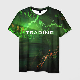 Мужская футболка 3D с принтом Трейдинг 03 в Курске, 100% полиэфир | прямой крой, круглый вырез горловины, длина до линии бедер | акции | бары | валюта | крипто | линии | лонг | рынок | свечи | ставка | торговля | трейд | трейдер | трейдинг | тренд | форекс | фьючерс | шорт | японские