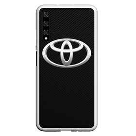 Чехол для Honor 20 с принтом Toyota carbon в Курске, Силикон | Область печати: задняя сторона чехла, без боковых панелей | Тематика изображения на принте: 2020 | alphard | auto | camry | corolla | highlander | hilux | land cruiser 200 | prado | rav4 | sport | supra | toyota | tundra | авто | автомобиль | автомобильные | альфард | бренд | камри | марка | машины | спорт | тойота