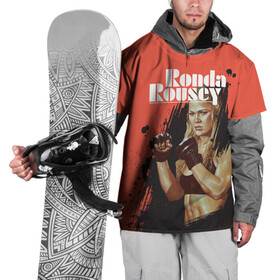 Накидка на куртку 3D с принтом Ronda Rousey в Курске, 100% полиэстер |  | Тематика изображения на принте: mma | ronda rousey | rowdy | ufc | мма | ронда роузи