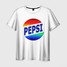 Мужская футболка 3D с принтом Pepsi в Курске, 100% полиэфир | прямой крой, круглый вырез горловины, длина до линии бедер | 90 е | 90s | art | back | logo | pepsi | retro | арт | время | дата | девяностые | лого | логотип.детство | надпись | пепси | прикольная | ретро | рождение | сделан | слова | цифры | эмблема