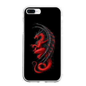 Чехол для iPhone 7Plus/8 Plus матовый с принтом Red Dragon в Курске, Силикон | Область печати: задняя сторона чехла, без боковых панелей | beast | dinosaur | dragon | fire | hunter | ice | monster | predator | reptile | динозавр | дракон | зверь | лед | ледяной | монстр | огненный | огонь | охотник | хищник