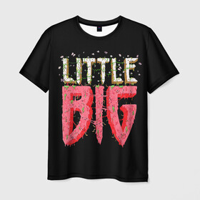 Мужская футболка 3D с принтом Little Big в Курске, 100% полиэфир | прямой крой, круглый вырез горловины, длина до линии бедер | 20 | 2020 | big | eurovision | little | music | биг | бузова | евровидение | ильич | литл | музыка