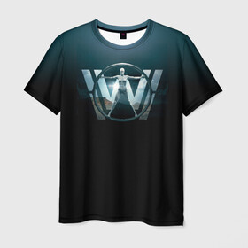Мужская футболка 3D с принтом Westworld Logo в Курске, 100% полиэфир | прямой крой, круглый вырез горловины, длина до линии бедер | vdosadir | westworld | джонатан нолан | западный мир | лиза джой | мир дикого запада