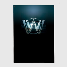 Постер с принтом Westworld Logo в Курске, 100% бумага
 | бумага, плотность 150 мг. Матовая, но за счет высокого коэффициента гладкости имеет небольшой блеск и дает на свету блики, но в отличии от глянцевой бумаги не покрыта лаком | Тематика изображения на принте: vdosadir | westworld | джонатан нолан | западный мир | лиза джой | мир дикого запада
