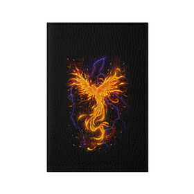 Обложка для паспорта матовая кожа с принтом Phoenix в Курске, натуральная матовая кожа | размер 19,3 х 13,7 см; прозрачные пластиковые крепления | Тематика изображения на принте: beast | bird | creature | fire | flame | myth | mythical | phoenix | space | зверь | космос | миф | мифические | мифическое | огонь | пламя | птица | существо | феникс