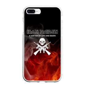 Чехол для iPhone 7Plus/8 Plus матовый с принтом IRON MAIDEN в Курске, Силикон | Область печати: задняя сторона чехла, без боковых панелей | iron maiden | адриан смит | брюс дикинсон | дэйв мюрреи | железная дева | нико макбрэйн | стив харрис | яник герс