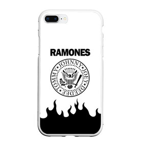 Чехол для iPhone 7Plus/8 Plus матовый с принтом RAMONES в Курске, Силикон | Область печати: задняя сторона чехла, без боковых панелей | america | ramones | rock | usa | америка | джонни рамон | джоуи рамон | ди ди рамон | клем бурк | кристофер уорд | марки рамон | рамоунз | ричи рамон | рок | сша | томми рамон