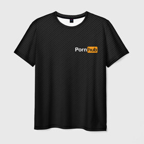 Мужская футболка 3D с принтом PORNHUB в Курске, 100% полиэфир | прямой крой, круглый вырез горловины, длина до линии бедер | brand | brazzers | hub | mode | бразерс | бренд | мода