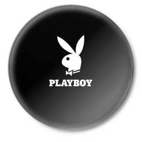 Значок с принтом PLAYBOY | ПЛЕЙБОЙ (Z) в Курске,  металл | круглая форма, металлическая застежка в виде булавки | Тематика изображения на принте: brand | brazzers | faketaxi | hub | mode | playboy | бразерс | бренд | мода | фейк такси