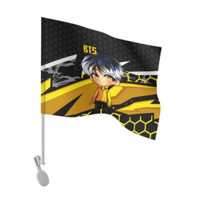 Флаг для автомобиля с принтом BTS в Курске, 100% полиэстер | Размер: 30*21 см | bangtanboys | blackpink | bts | btsarmy | jhope | jimin | jin | jungkook | kimtaehyung | kpop | suga | taehyung | бтс | кпоп
