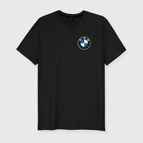 Мужская футболка хлопок Slim с принтом BMW LOGO 2020 в Курске, 92% хлопок, 8% лайкра | приталенный силуэт, круглый вырез ворота, длина до линии бедра, короткий рукав | bmw | bmw motorsport | bmw performance | carbon | m | motorsport | performance | sport | бмв | карбон | моторспорт | спорт