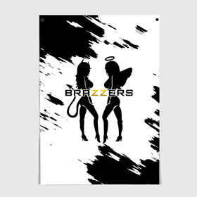 Постер с принтом Brazzers в Курске, 100% бумага
 | бумага, плотность 150 мг. Матовая, но за счет высокого коэффициента гладкости имеет небольшой блеск и дает на свету блики, но в отличии от глянцевой бумаги не покрыта лаком | brazzers | ананизм | бразерс | браззерс | братья | звезда | мостурба | надпись | прикол | проно хуб | сайт | с