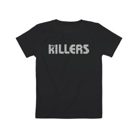Детская футболка хлопок с принтом The Killers в Курске, 100% хлопок | круглый вырез горловины, полуприлегающий силуэт, длина до линии бедер | 