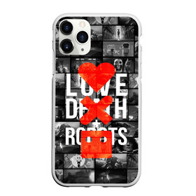 Чехол для iPhone 11 Pro матовый с принтом LOVE DEATH ROBOTS (LDR) в Курске, Силикон |  | Тематика изображения на принте: death | fantastic | future | ldr | love | love death and robots | love death robots | netflix | robots | sci fi | будущее | лдр | любовь | нетфликс | роботы | фантастика