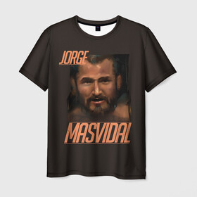 Мужская футболка 3D с принтом Jorge Masvidal в Курске, 100% полиэфир | прямой крой, круглый вырез горловины, длина до линии бедер | gamebred | jorge masvidal | masvidal | mma | ufc | масвидаль | мма | хорхе масвидаль