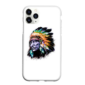 Чехол для iPhone 11 Pro Max матовый с принтом Индеец в Курске, Силикон |  | art | wolf | америка | вождь | волк | голова | индеец | майя | навахо | парню | перья | племя | портрет | прикольная | сша | человек | чероки