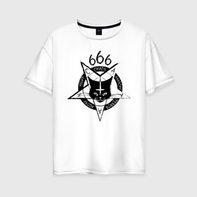 Женская футболка хлопок Oversize с принтом CATan в Курске, 100% хлопок | свободный крой, круглый ворот, спущенный рукав, длина до линии бедер
 | 