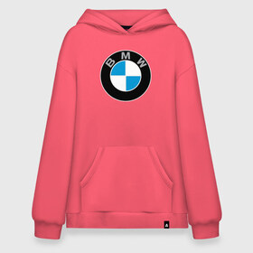 Худи SuperOversize хлопок с принтом BMW в Курске, 70% хлопок, 30% полиэстер, мягкий начес внутри | карман-кенгуру, эластичная резинка на манжетах и по нижней кромке, двухслойный капюшон
 | bmw | brand | car | germany | logo | speed | беха | бмв | бренд | германия | дрифт | лого | логотип | машина | надпись | парню | скорость | тачка | фирма