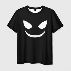 Мужская футболка 3D с принтом Shinra Smile, Fire Force в Курске, 100% полиэфир | прямой крой, круглый вырез горловины, длина до линии бедер | anime | enen no shouboutai | fire force | pusu pusu | shinra | аниме | пламенная бригада пожарных | шинра кусакабэ