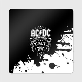 Магнит виниловый Квадрат с принтом AC/DC T.N.T. в Курске, полимерный материал с магнитным слоем | размер 9*9 см, закругленные углы | ac dc | acdc | acdc ас дс | angus | back in black | highway to hell | mckinnon | young | австралийская | ангус янг | ас дс | асдс | блюз | в форме | гитара | группа | крис слэйд | метал | молния | музыка | п | певец | рок | рок н ролл