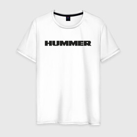 Мужская футболка хлопок с принтом Hammer в Курске, 100% хлопок | прямой крой, круглый вырез горловины, длина до линии бедер, слегка спущенное плечо. | Тематика изображения на принте: auto | h1 | h2 | hammer | hmmwv | авто | автомобиль | ам | машина | хамер | хаммер