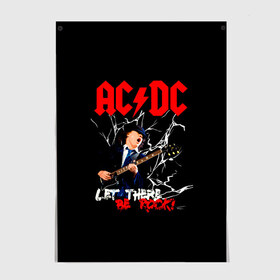 Постер с принтом AC/DC let there be rock! в Курске, 100% бумага
 | бумага, плотность 150 мг. Матовая, но за счет высокого коэффициента гладкости имеет небольшой блеск и дает на свету блики, но в отличии от глянцевой бумаги не покрыта лаком | ac dc | acdc | acdc ас дс | angus | back in black | highway to hell | mckinnon | young | австралийская | ангус янг | ас дс | асдс | блюз | в форме | гитара | группа | крис слэйд | метал | молния | музыка | п | певец | рок | рок н ролл