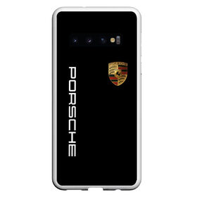 Чехол для Samsung Galaxy S10 с принтом PORSCHE в Курске, Силикон | Область печати: задняя сторона чехла, без боковых панелей | Тематика изображения на принте: auto | porsche | sport | авто | автомобиль | автомобильные | бренд | марка | машины | порше | спорт