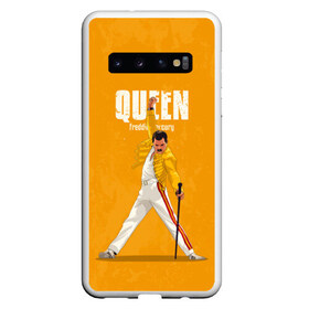 Чехол для Samsung Galaxy S10 с принтом Queen в Курске, Силикон | Область печати: задняя сторона чехла, без боковых панелей | Тематика изображения на принте: freddie mercury | queen | quen | the show must go on | we are the champions | богемская рапсодия | глэм | группа | квин | королева | куин | меркури | меркьюри | музыкант | мэркури | певец | песня | поп | рок | фаррух булсара | фредди