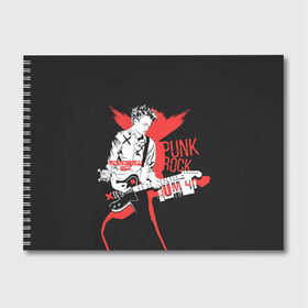 Альбом для рисования с принтом Punk-rock в Курске, 100% бумага
 | матовая бумага, плотность 200 мг. | order in decline | punk | punk rock | rock | sum 41 | sum41 | марк спиколак | панк рок | поп панк | рок | рок группа | сам фоти уан