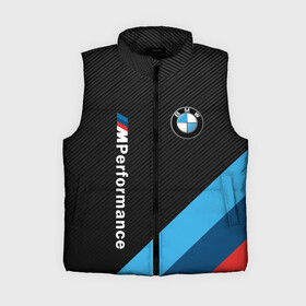 Женский жилет утепленный 3D с принтом BMW M PERFORMANCE в Курске,  |  | bmw | bmw motorsport | bmw performance | carbon | m | motorsport | performance | sport | бмв | карбон | моторспорт | спорт