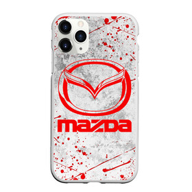 Чехол для iPhone 11 Pro Max матовый с принтом MAZDA RED LOGO в Курске, Силикон |  | auto | mazda | mps | sport | авто | автомобиль | автомобильные | бренд | мазда | марка | машины | мпс | спорт