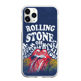 Чехол для iPhone 11 Pro Max матовый с принтом Rolling Stone в Курске, Силикон |  | Тематика изображения на принте: mick jagger | music | rock | rolling stones | музыка | рок