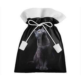 Подарочный 3D мешок с принтом Кот Британец в Курске, 100% полиэстер | Размер: 29*39 см | Тематика изображения на принте: animal | animals | beast | black | cat | kitten | британец | британка | животное | животные | зверек | зверь | кот | котейка | котенок | котики | котэ | кошка | кошки | черная