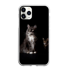 Чехол для iPhone 11 Pro матовый с принтом Котики в Курске, Силикон |  | animal | animals | beast | black | cat | kitten | животное | животные | зверек | зверь | кот | котейка | котенок | котики | котэ | кошка | кошки | мейн кун | черная
