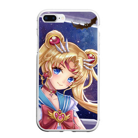 Чехол для iPhone 7Plus/8 Plus матовый с принтом SAILOR MOON в Курске, Силикон | Область печати: задняя сторона чехла, без боковых панелей | anime | halloween | japan | manga | sailor moon | аниме | девочка | девушка | лунная призма | манга | сейлор мун | сэйлор мун | хеллоуин | хэллоуин | япония