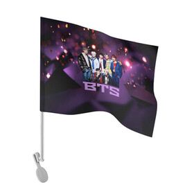 Флаг для автомобиля с принтом BTS в Курске, 100% полиэстер | Размер: 30*21 см | bangtanboys | blackpink | bts | btsarmy | jhope | jimin | jin | jungkook | kimtaehyung | kpop | suga | taehyung | бтс | кпоп