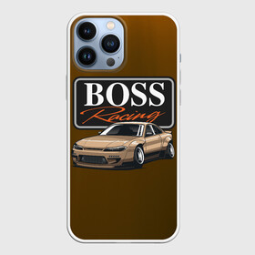 Чехол для iPhone 13 Pro Max с принтом Boss Racing | BOSS JDM в Курске,  |  | Тематика изображения на принте: auto | check point | city style | jdm | street racing | авто | автомобиль | ам | гонщик | ждм | машина | скорость | стритрейсеры | уличные гонки