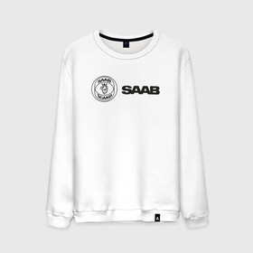Мужской свитшот хлопок с принтом Saab Black Logo в Курске, 100% хлопок |  | Тематика изображения на принте: auto | saab | scania | авто | автомобиль | ам | машина | сааб