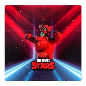 Магнитный плакат 3Х3 с принтом Brawl stars Nita Нита в Курске, Полимерный материал с магнитным слоем | 9 деталей размером 9*9 см | brawl | brawl stars | brawlstars | brawl_stars | jessie | nita | бравл | бравлстарс | нита