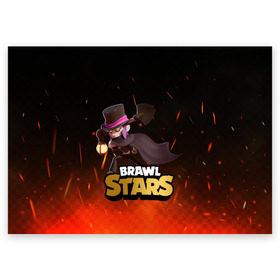 Поздравительная открытка с принтом Brawl stars Mortis Мортис в Курске, 100% бумага | плотность бумаги 280 г/м2, матовая, на обратной стороне линовка и место для марки
 | brawl | brawl stars | brawlstars | brawl_stars | jessie | mortis | бравл | бравлстарс | мортис