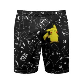Мужские шорты спортивные с принтом ПИКАЧУ в Курске,  |  | pika pika | pikachu | pokemon | пика пика | пикачу | покемон