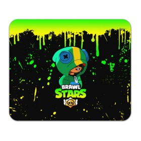 Коврик для мышки прямоугольный с принтом BRAWL STARS LEON в Курске, натуральный каучук | размер 230 х 185 мм; запечатка лицевой стороны | brawl | brawl stars | crow | leon | max | sally | shark | stars | акула | бравл | бравл старс | браво старс | игра | компьютерная | кров | леон | леон акула | макс | старс | шарк