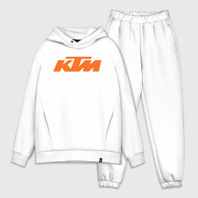Мужской костюм хлопок OVERSIZE с принтом KTM | КТМ Лого в Курске,  |  | enduro | ktm | moto | motocycle | sportmotorcycle | ктм | мото | мотоспорт