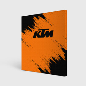 Холст квадратный с принтом KTM в Курске, 100% ПВХ |  | enduro | ktm | moto | motocycle | sportmotorcycle | ктм | мото | мотоспорт